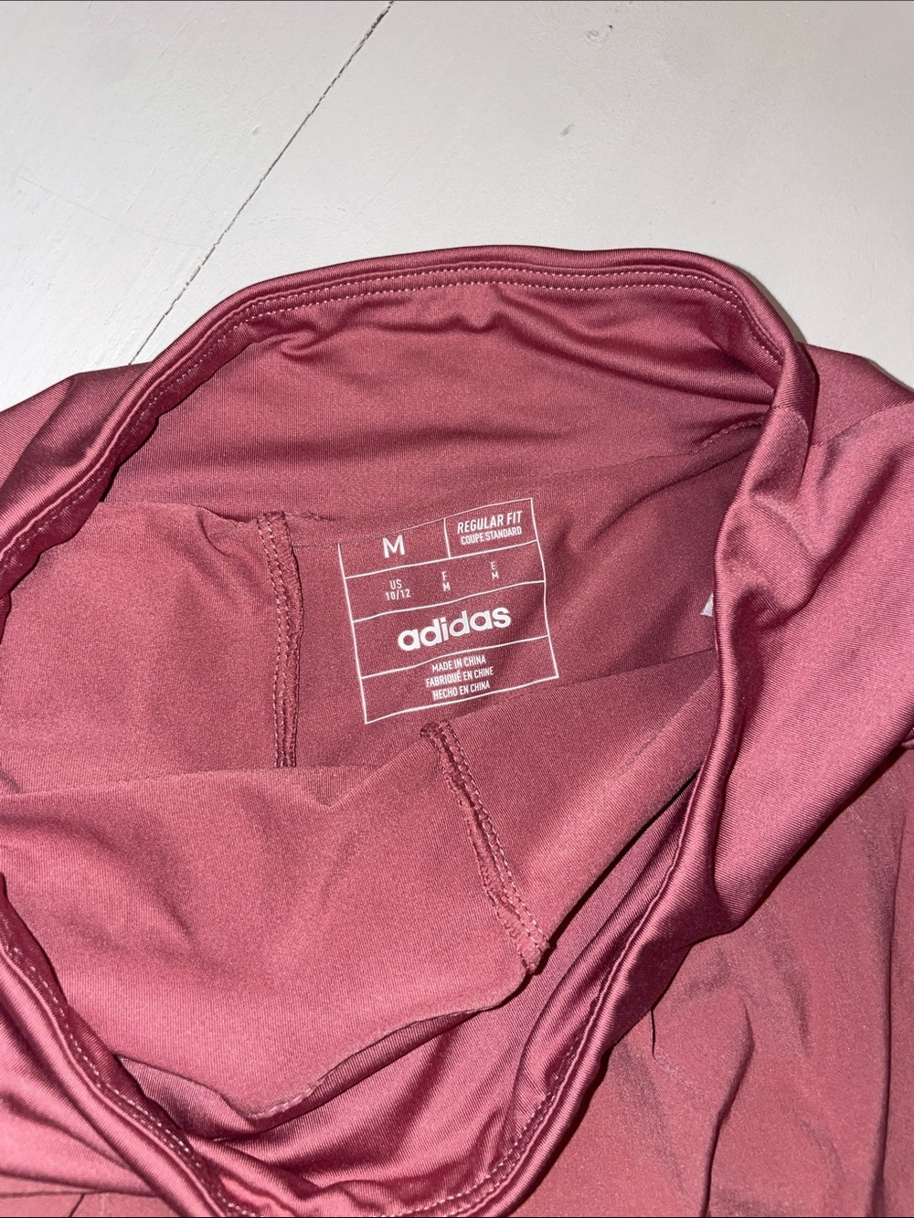adidas Rose Pink Tennis Skirt with White Stripes size medium 10/12 - Picture 2 of 4